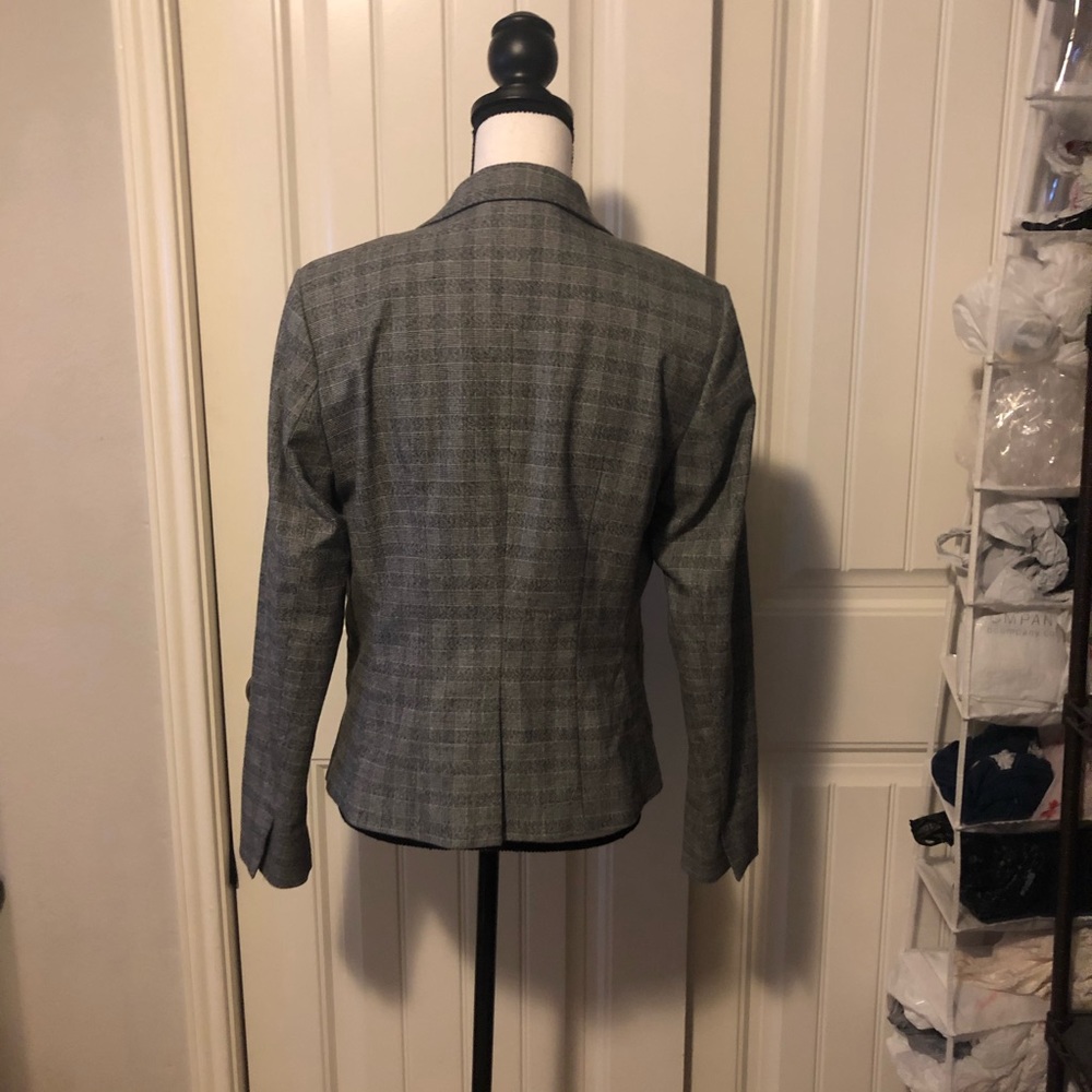 Gray Checkered Blazer - image 4